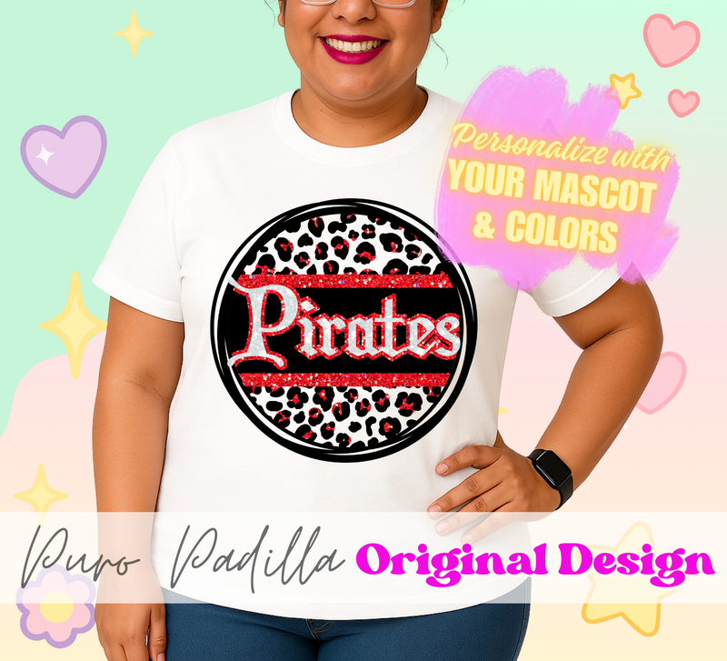 Leopard School Spirit Tee