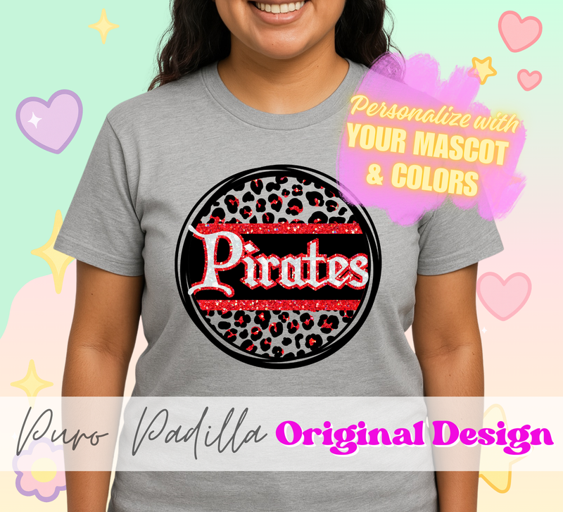 Leopard School Spirit Tee