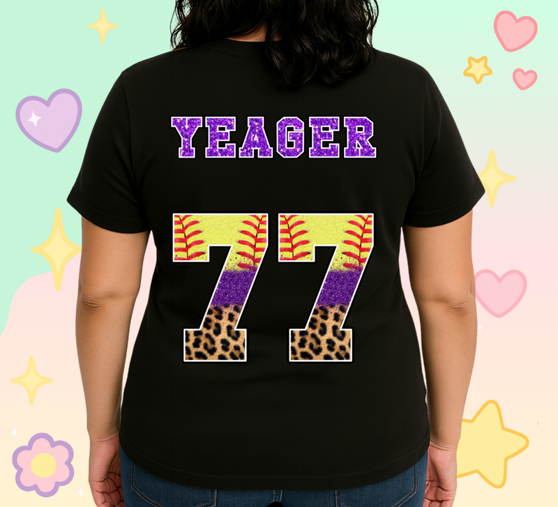 Cobras glitter with back