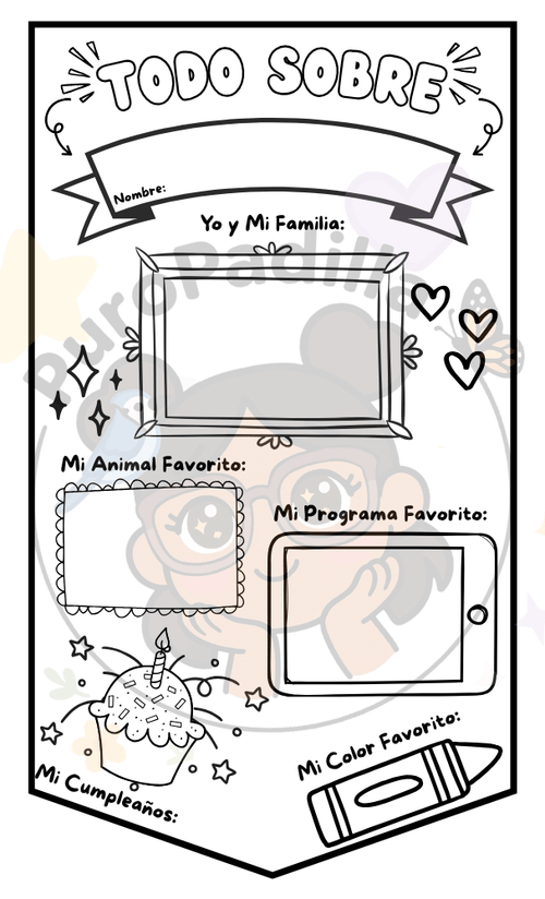 All About Me Printables