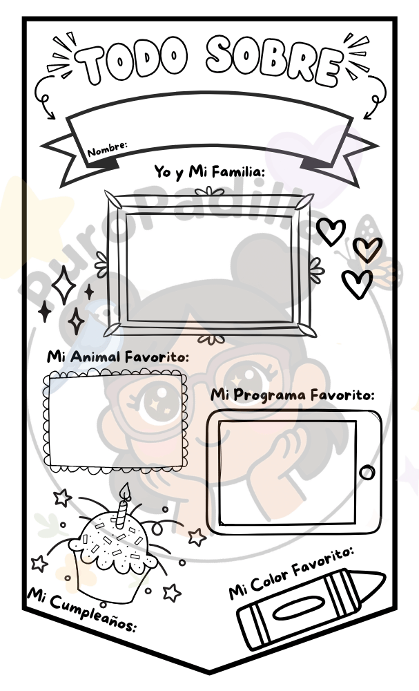 All About Me Printables